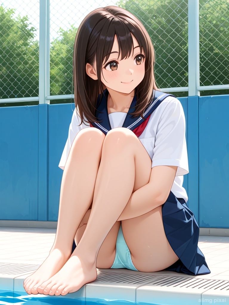 女の子の制服パンチラ：5