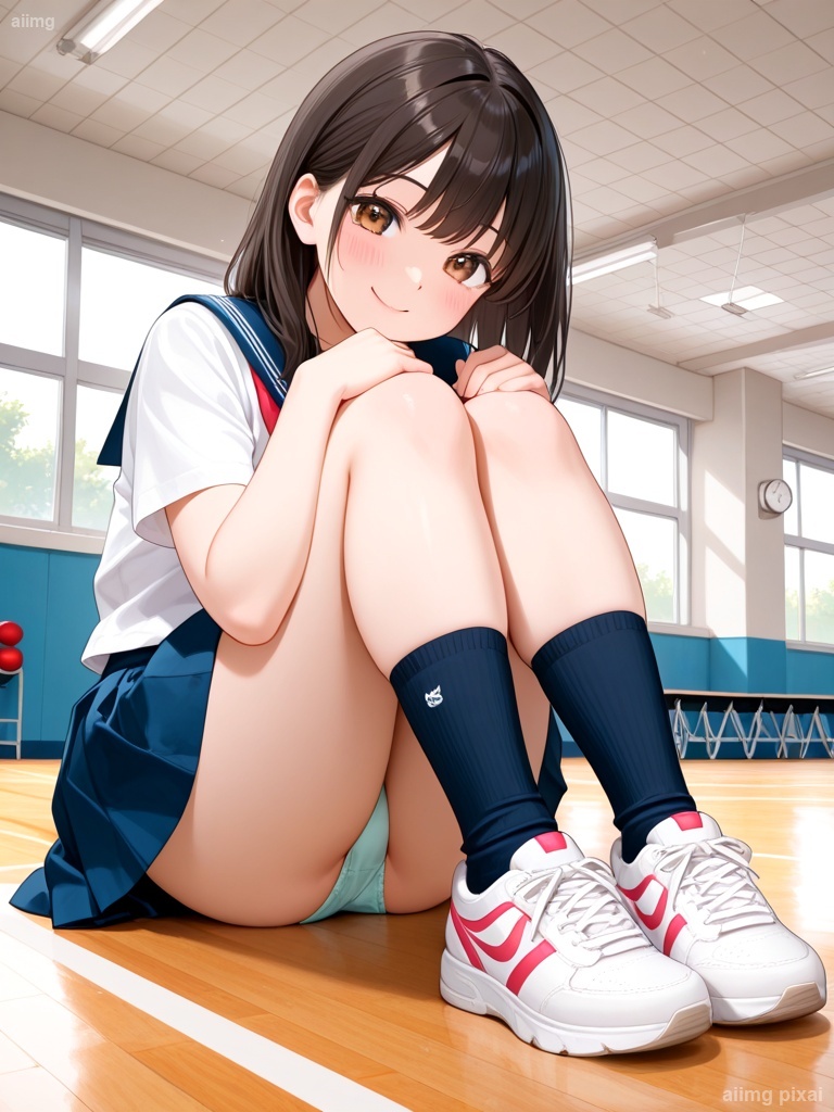 女の子の制服パンチラ：4