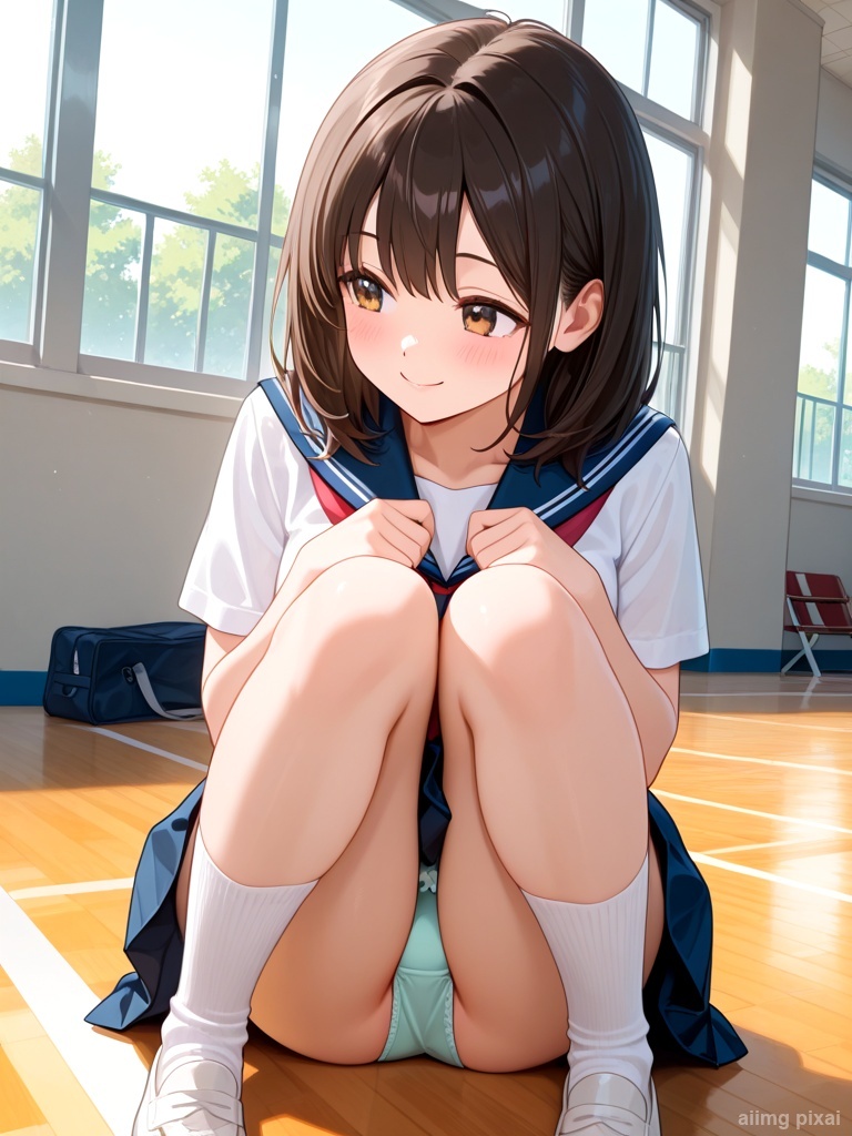 女の子の制服パンチラ：4