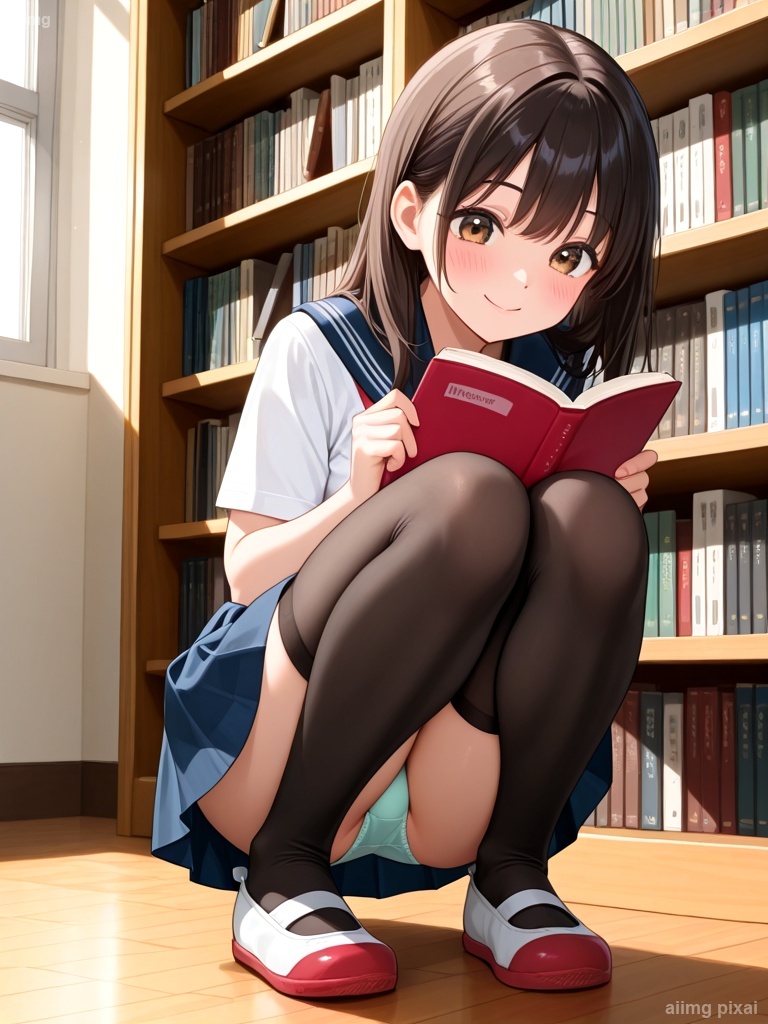 女の子の制服パンチラ：4