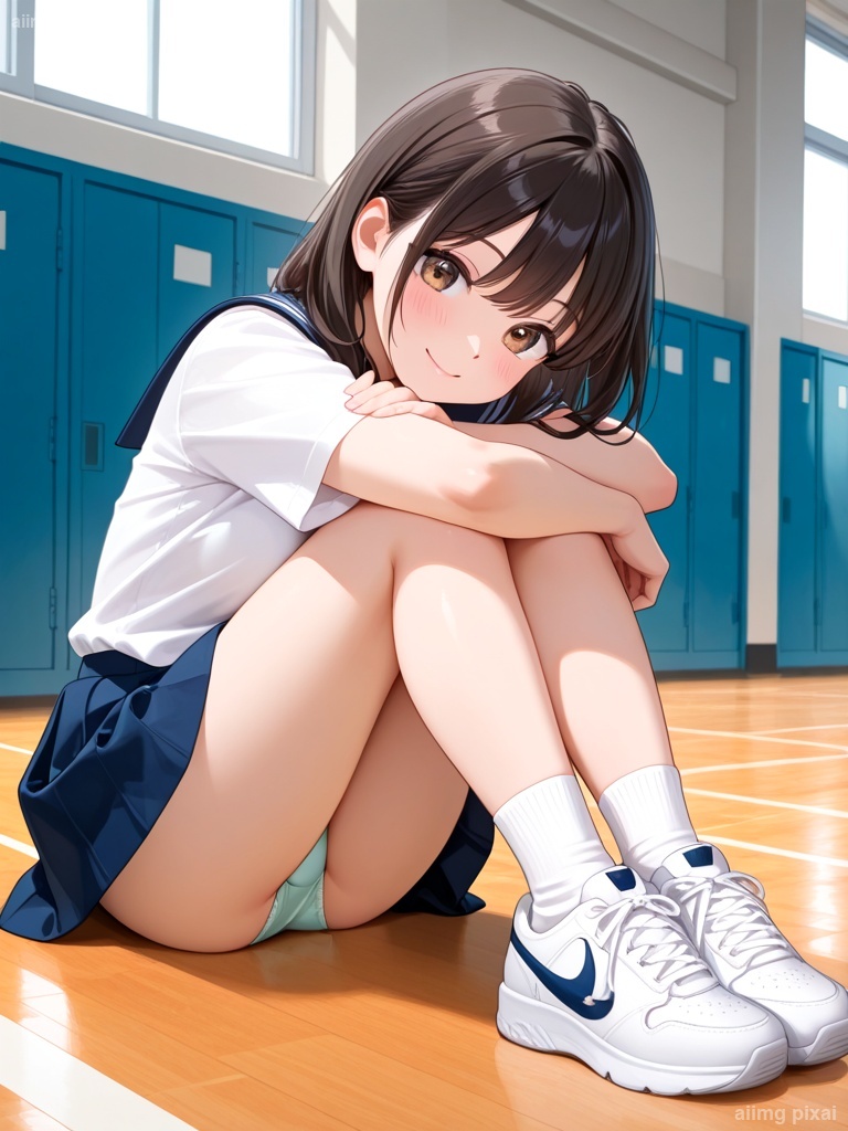 女の子の制服パンチラ：4