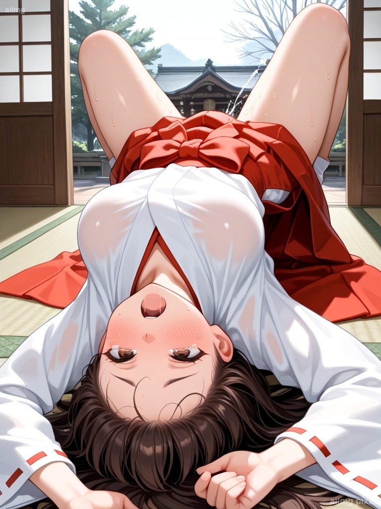シーン 巫女服でエッチをしている女の子：4