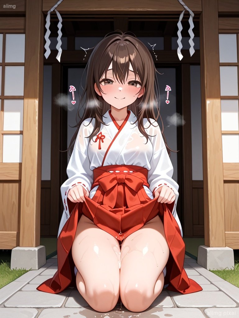 シーン 巫女服でエッチをしている女の子：4
