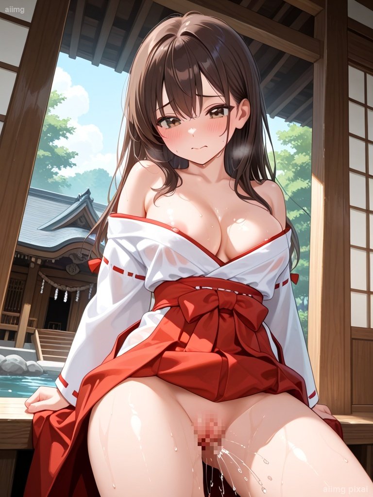 シーン 巫女服でエッチをしている女の子：4
