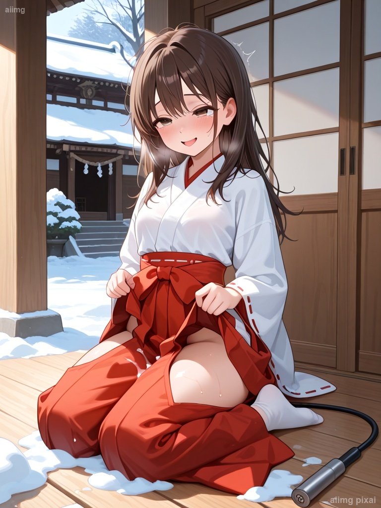 シーン 巫女服でエッチをしている女の子：4