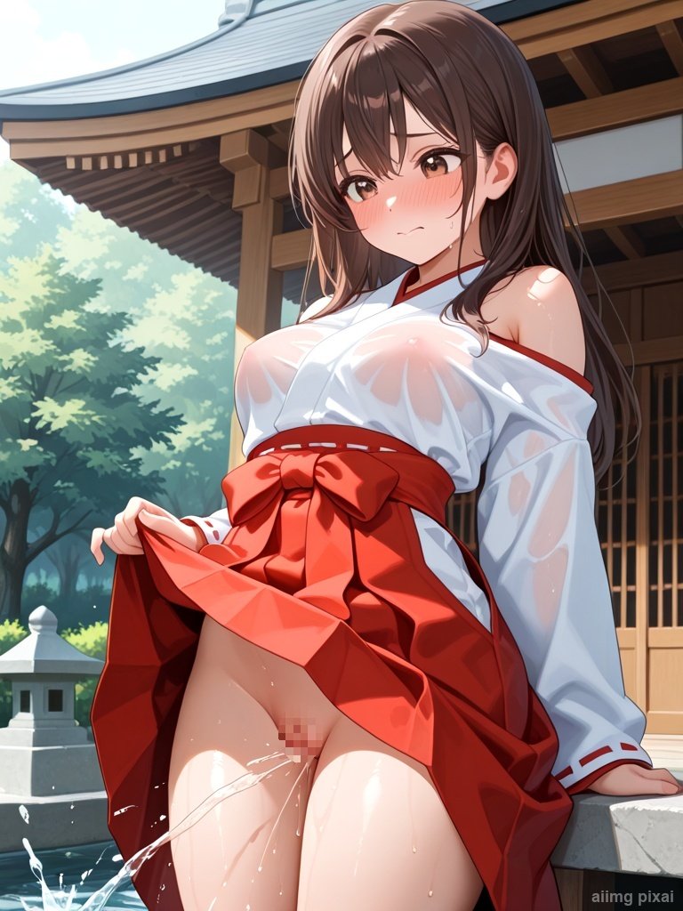 シーン 巫女服でエッチをしている女の子：4