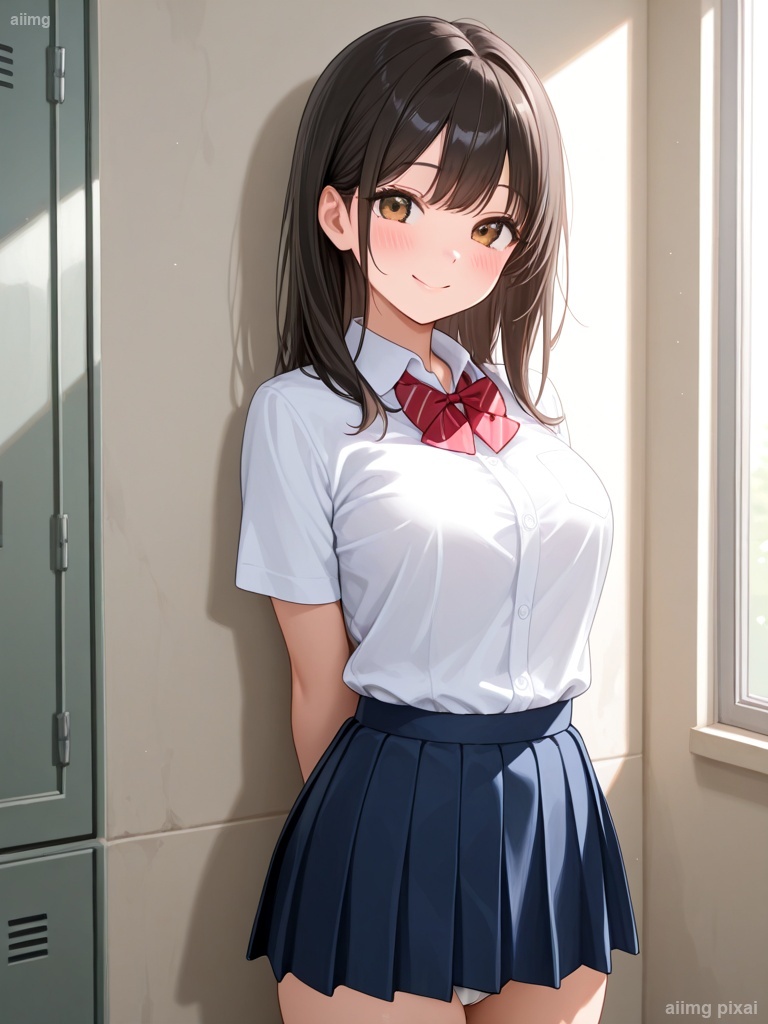 女の子の制服パンチラ：2