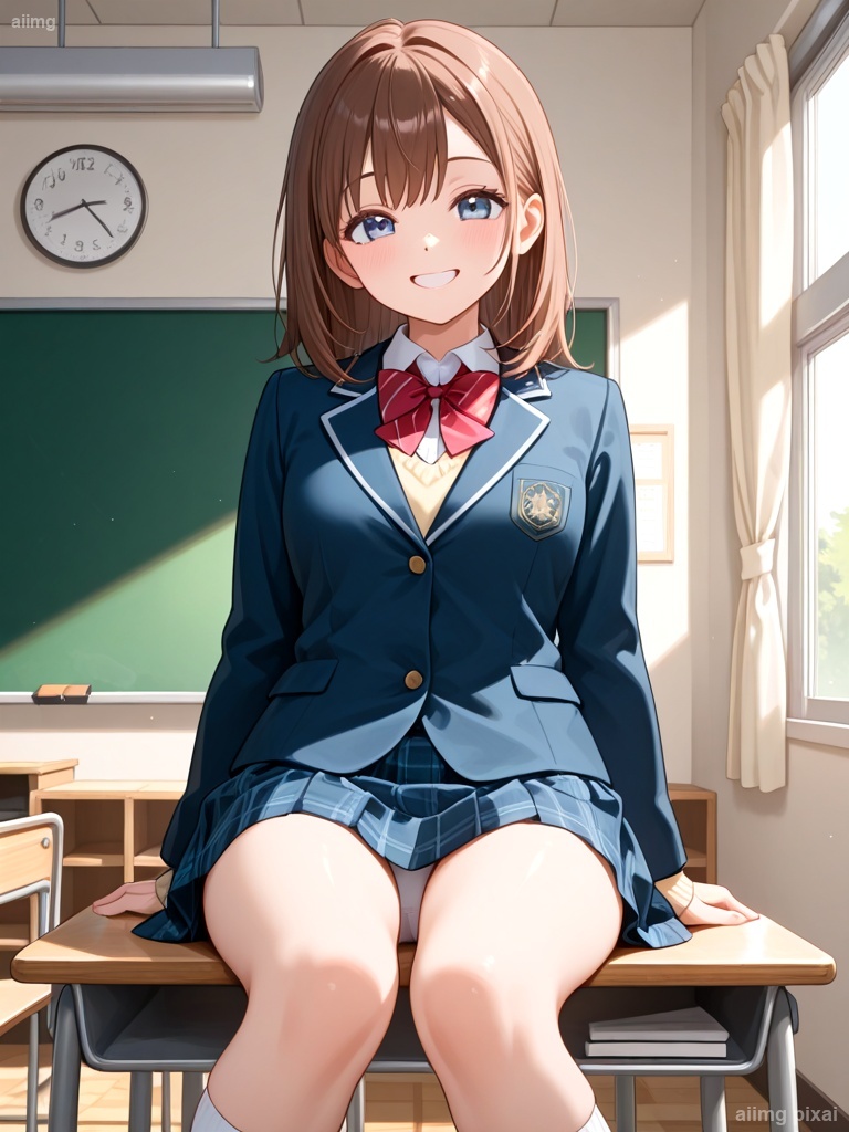 女の子の制服パンチラ：2