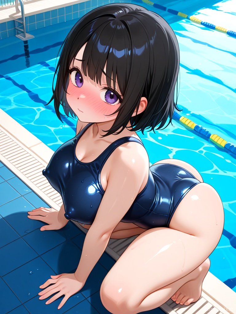 スクール水着の女の子：3