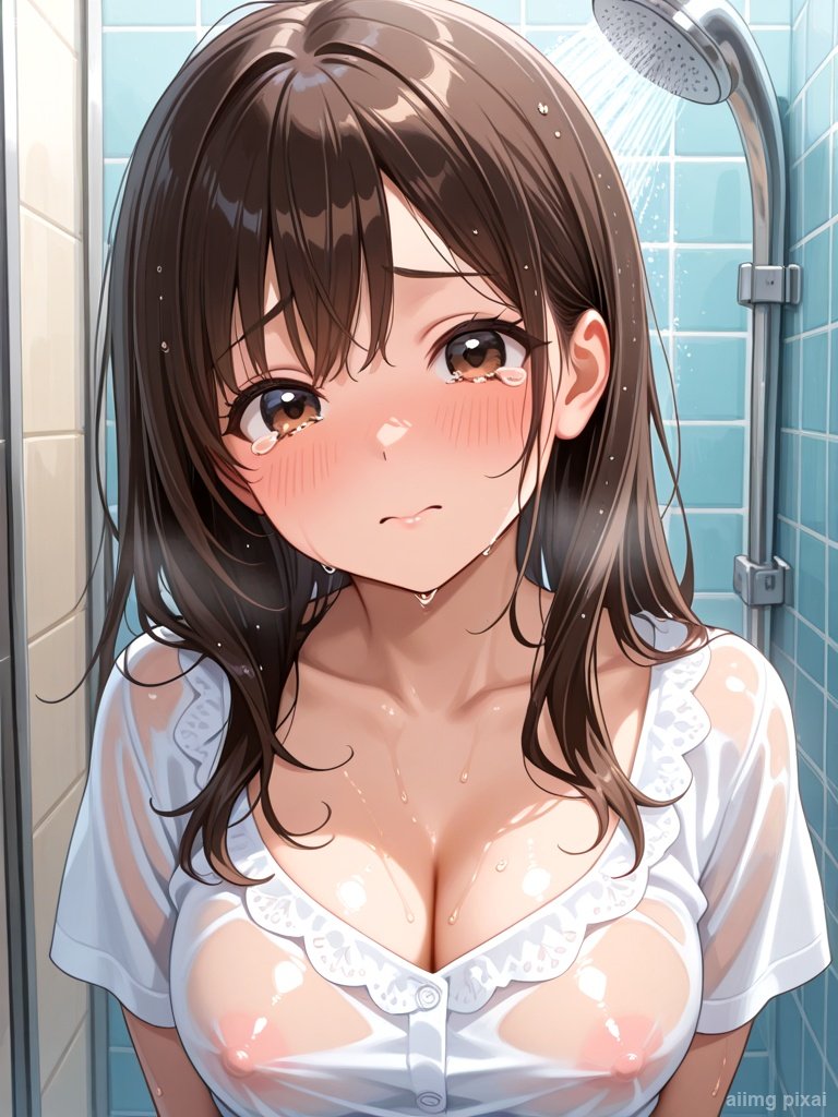 シャワー室でエッチしている女の子：3