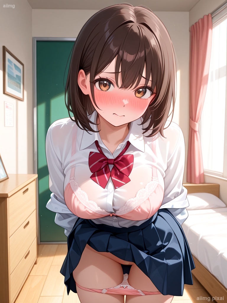 女の子のパンツ脱ぎかけ：1