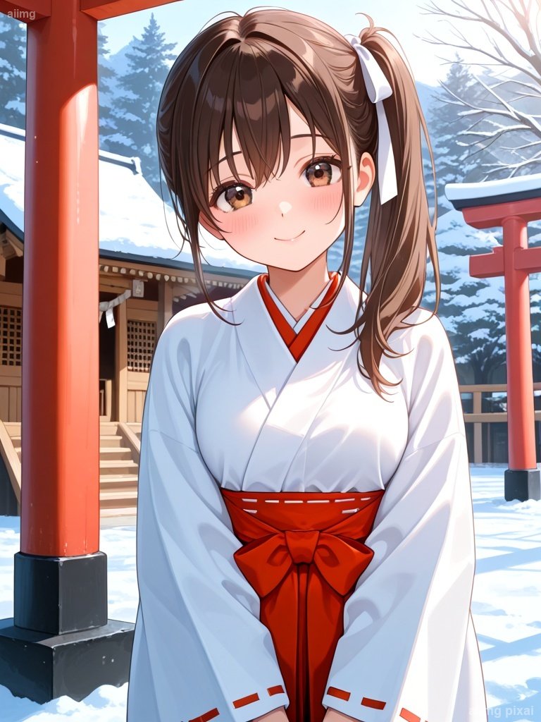 シーン 巫女服でエッチをしている女の子：1