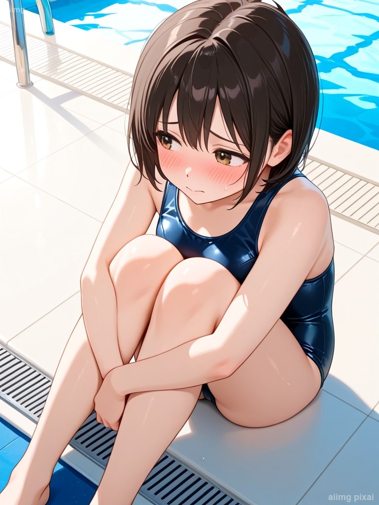 スクール水着の女の子：2
