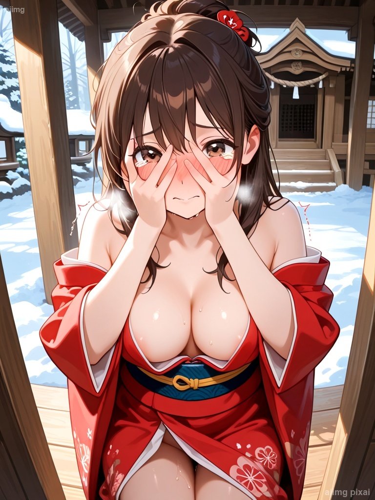 シーン 初詣でエッチをしている女の子：1